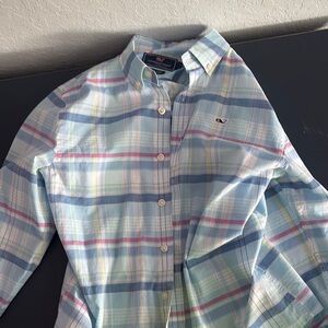 Vineyard Vines Pastel Plaid Button-Down Shirt